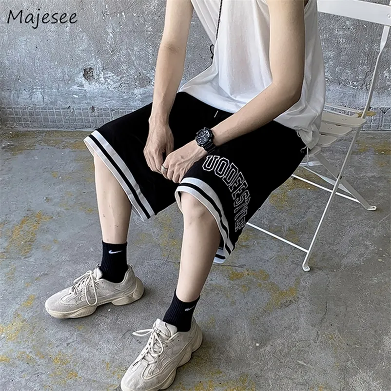 Men Casual Shorts Letter Printed Young Summer Breathable Running Drawstring Knee length Trousers Harajuku Basketball Ulzzang BF 220715