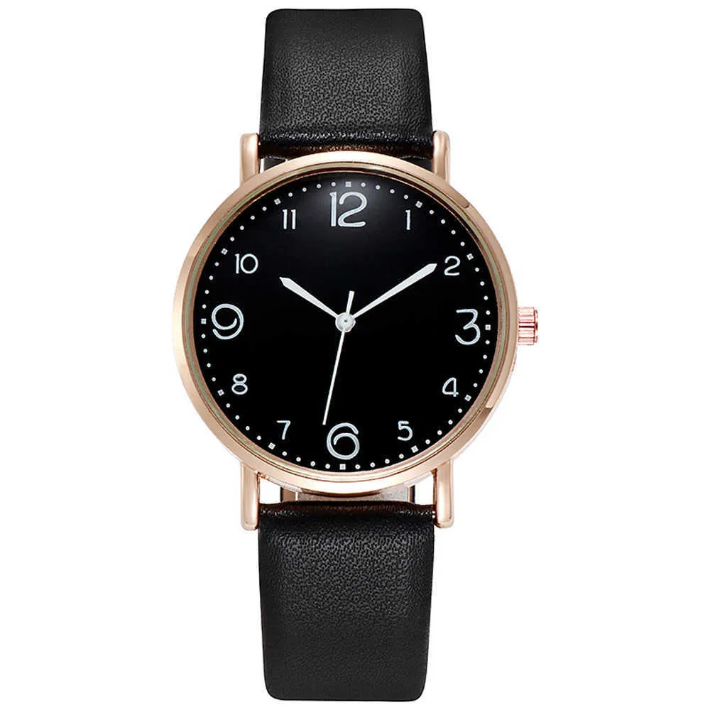 Modeklockor Kvinnor Luxury Quartz Alloy Watch Ladies Rostfritt stål Dial Casual Armele Watch Leather Wristwatch Zegarek Damski