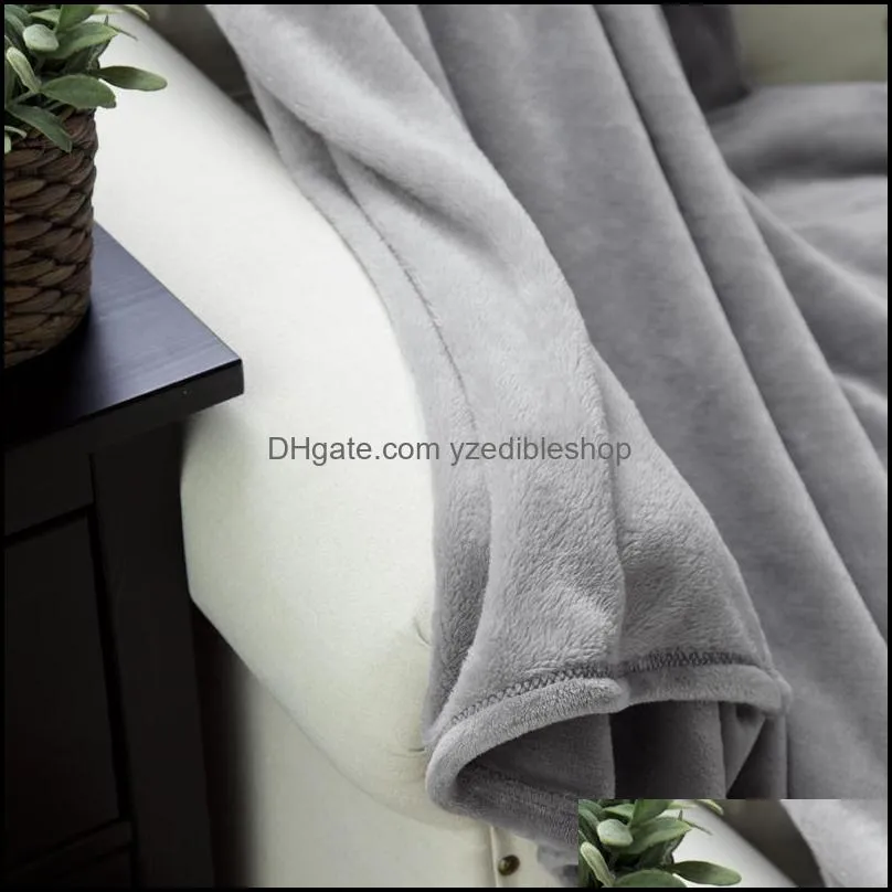 Soft Throw Blankets 70*100cm Natural life Warm Bath Towels Travel Flannel Sofa Solid Color Fleece Blanket For Bed Cobertor Bathing
