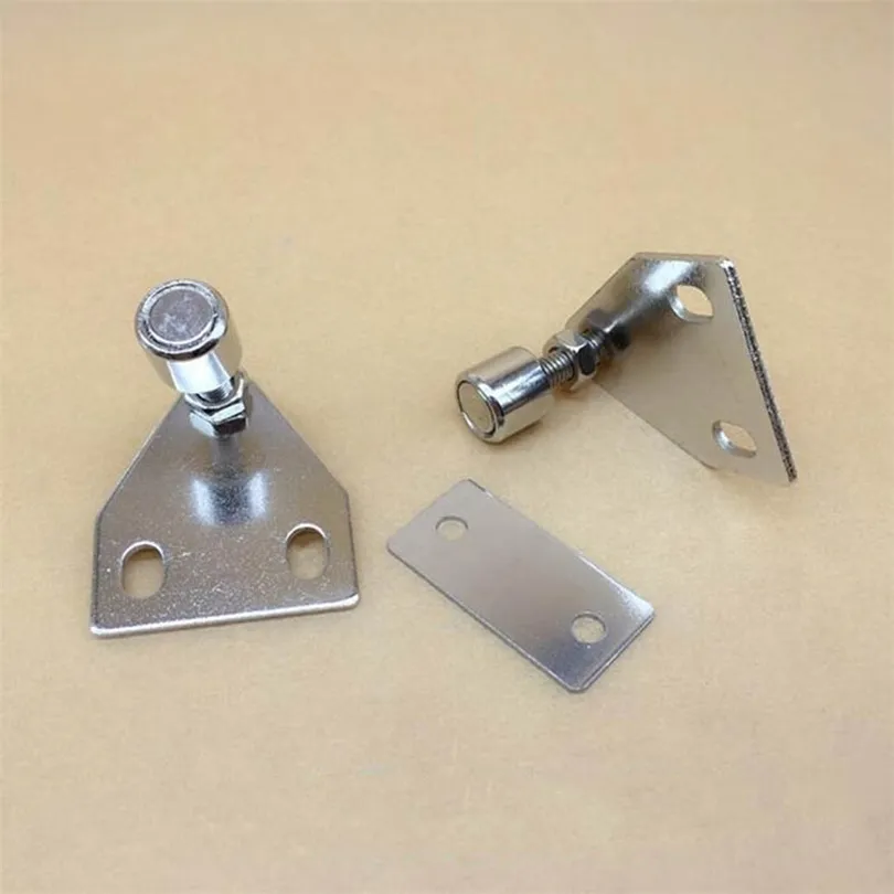 Adjustable Gate Stop of 30 40 Aluminum Parts Triangulation Strong Magnet Small Door Stops Suction Holder 5pcs 201013