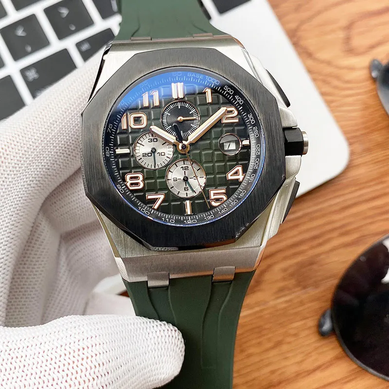 Męskie zegarki automatyczne zegarek mechaniczny 44 mm Gradient Dial Luminous Waterproof Fashion Business zegarki Montre de Luxe