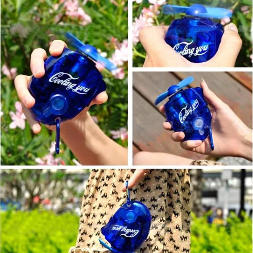Mini Handheld Ice Water Spray Fan Toy EDC Toner Strong Cooling Fan Summer Funny240o From