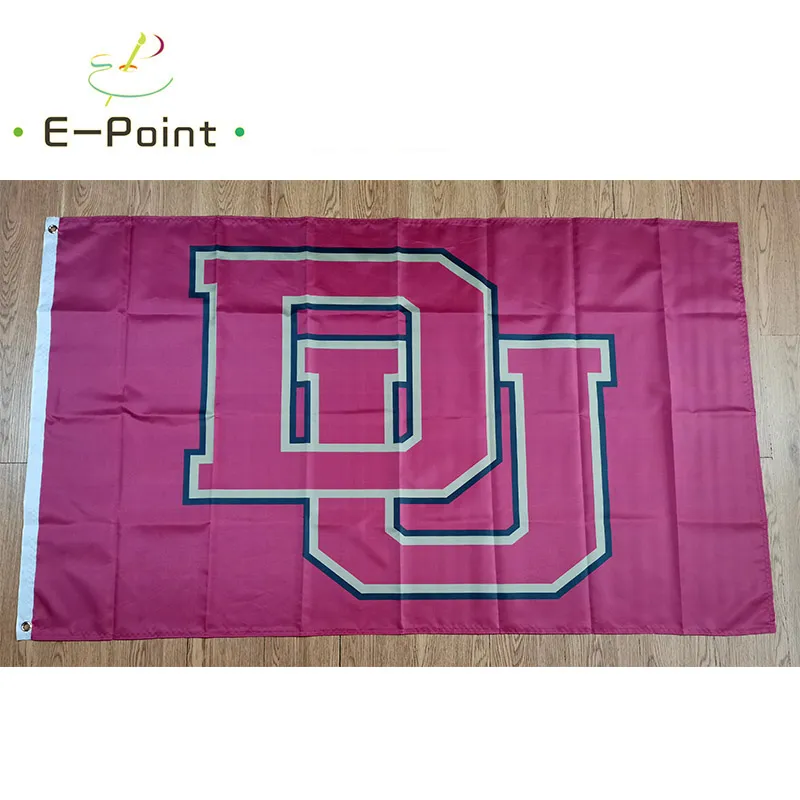 NCAA Denver Pioneers Flagge 3*5ft (90 cm*150 cm) Polyester -Flaggen Bannerdekoration Fliege Hausgarten Flagg Festliche Geschenke