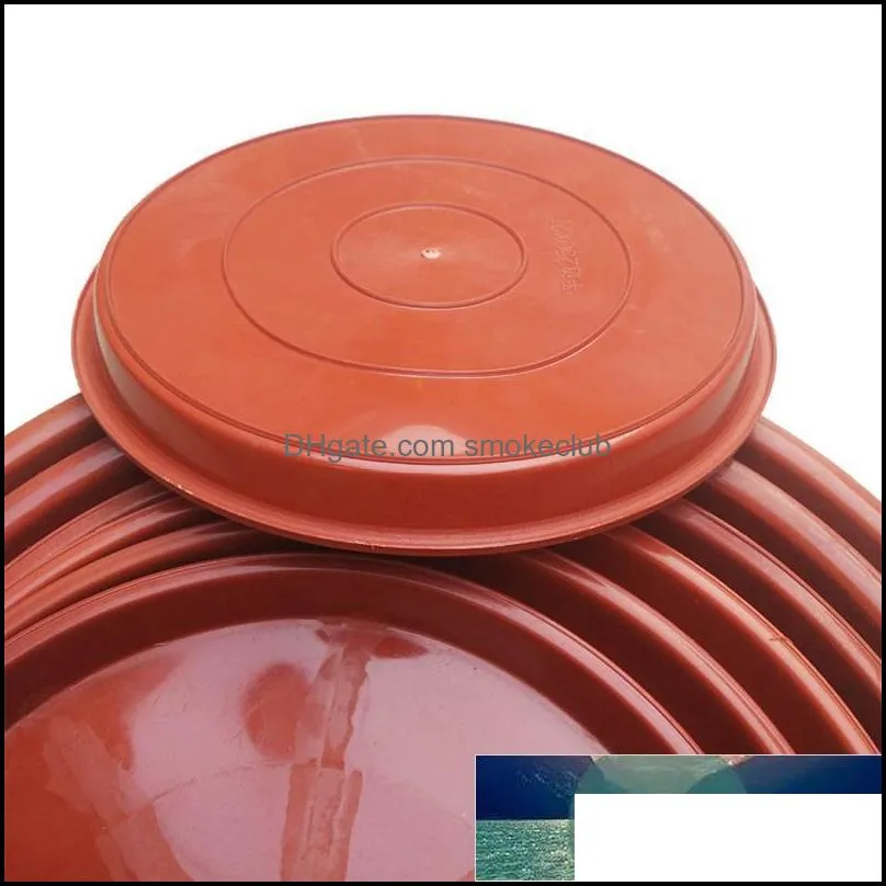10pcs Plastic Flowerpot Drip Tray Plant Pot Saucer for Fleshiness Planter Garden Balcony - Type 160 (Red)