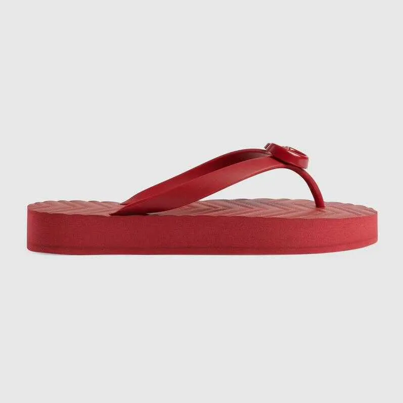 ブーツ夏の象徴的なデザインの女性のシェブロン G ひもサンダル靴女性ビーチスリップオンスライド高級デザイナーフリップフロップ Sandalias 35-42 162