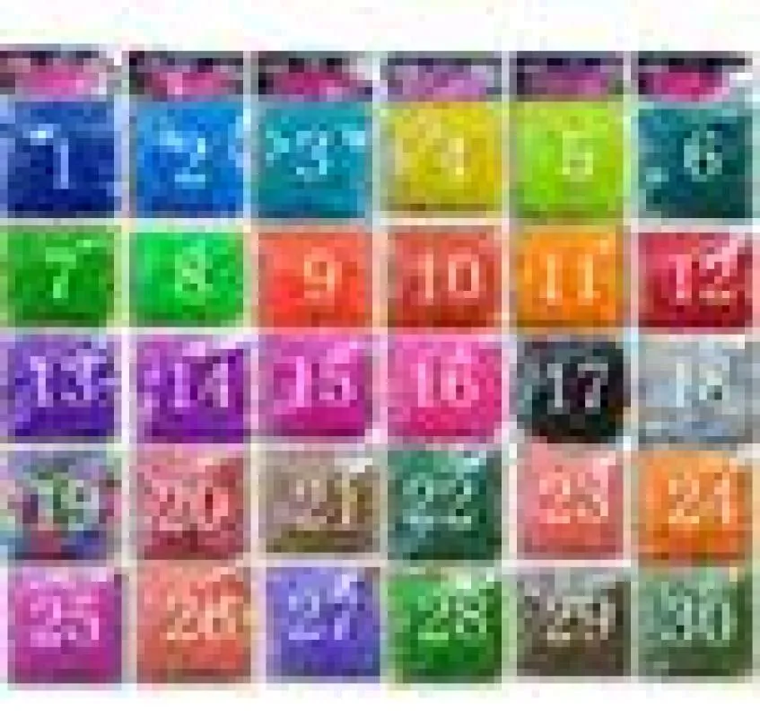 20 Farben Gummi farbenfrohe Webstuhlbänder Pack 600 PCs 24 S Clip 1 Haken Set Refill Girls Kinder DIY Armband Accessoires 5 Packs/Los 7290623