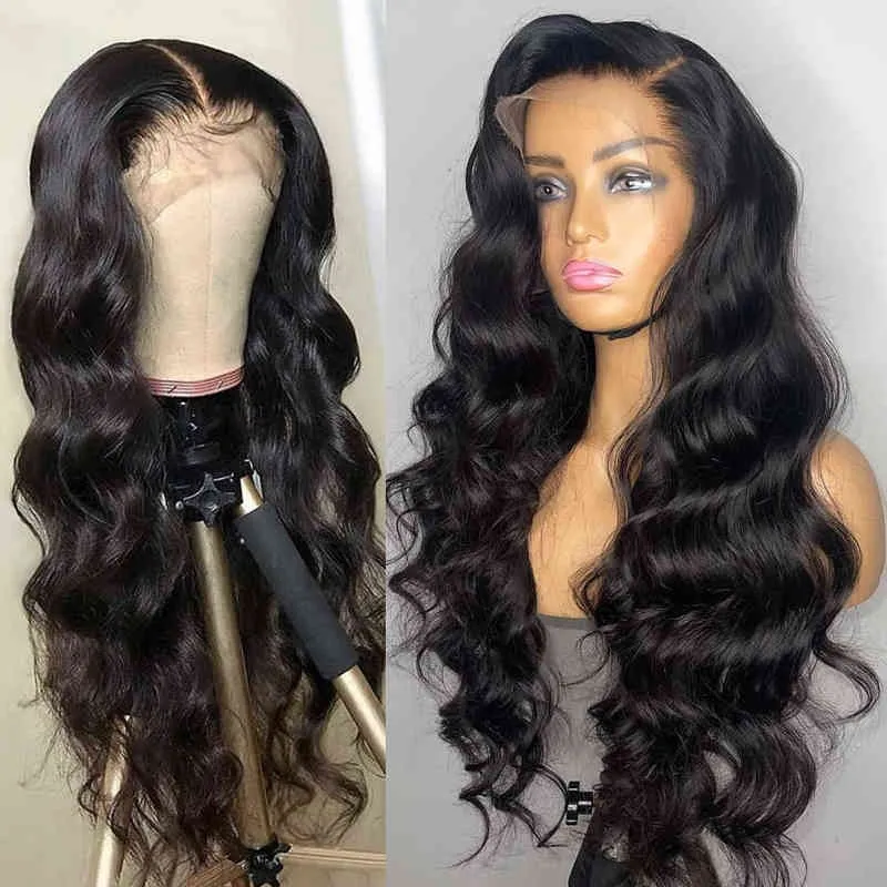 Nxy Hair Wigs 13x4 Body Wave Lace Front Pre Plucked Brazilian for Women Glueless Hd Transparent Water Wavy 30 40 Inch Human 220609