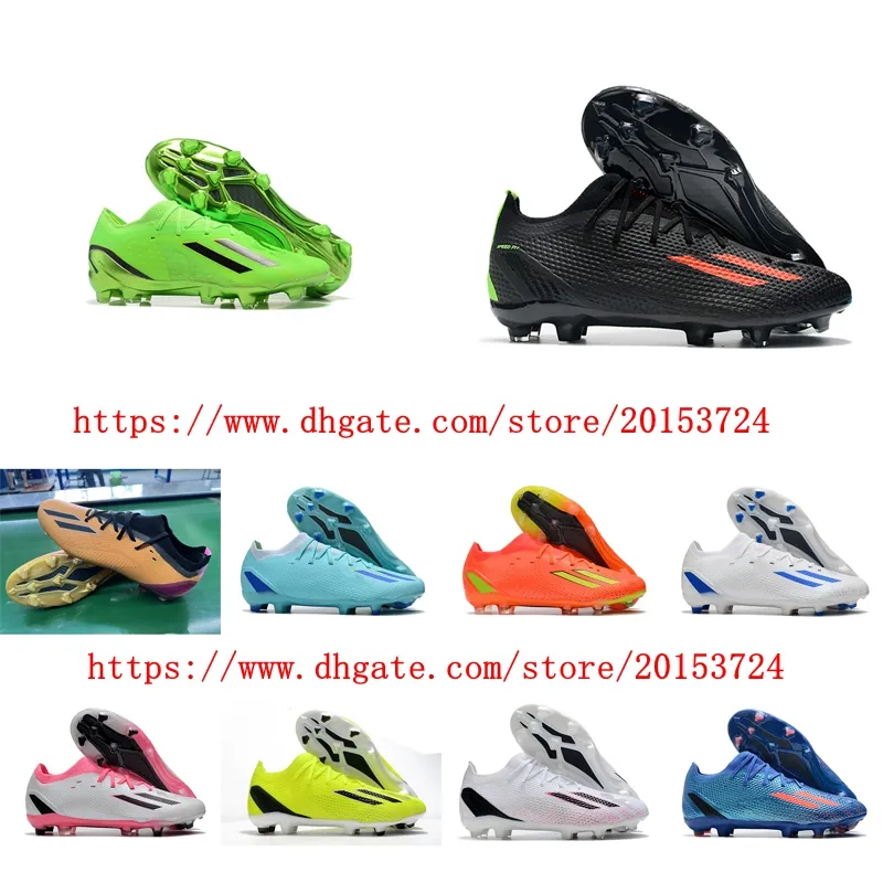 Heren Voetbalschoenen X Speedportal .1 2022 Wereldbeker Laarzen FG Gebreide Voetbalschoenen Cleats Originele Hoge Kwaliteit Outdoor Leer Groen Zwart Spikes