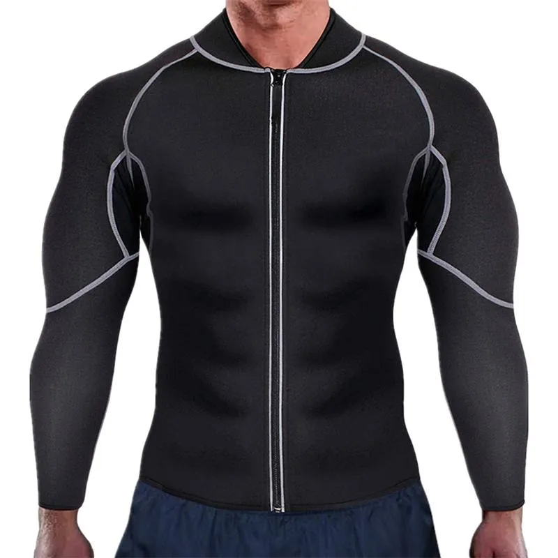 Damesjablijnen lichaam oefening zweet zip jas shirt korset sauna pak neopreen slanke broek gym slijtage voor kern spiertraining vrouwen