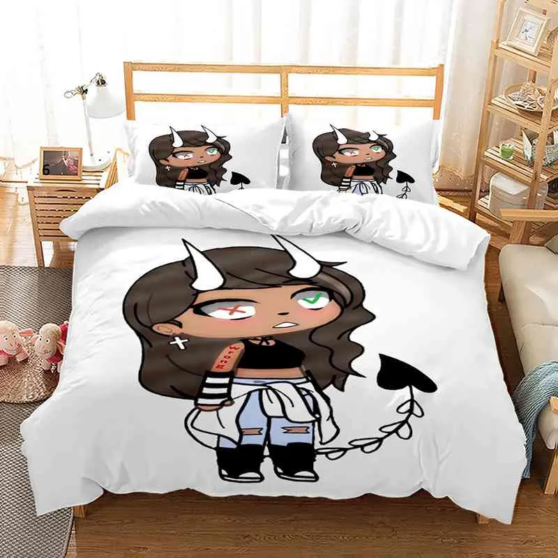 Novo Conjunto De Roupas De Cama De Vida Gacha Solteira Solteira