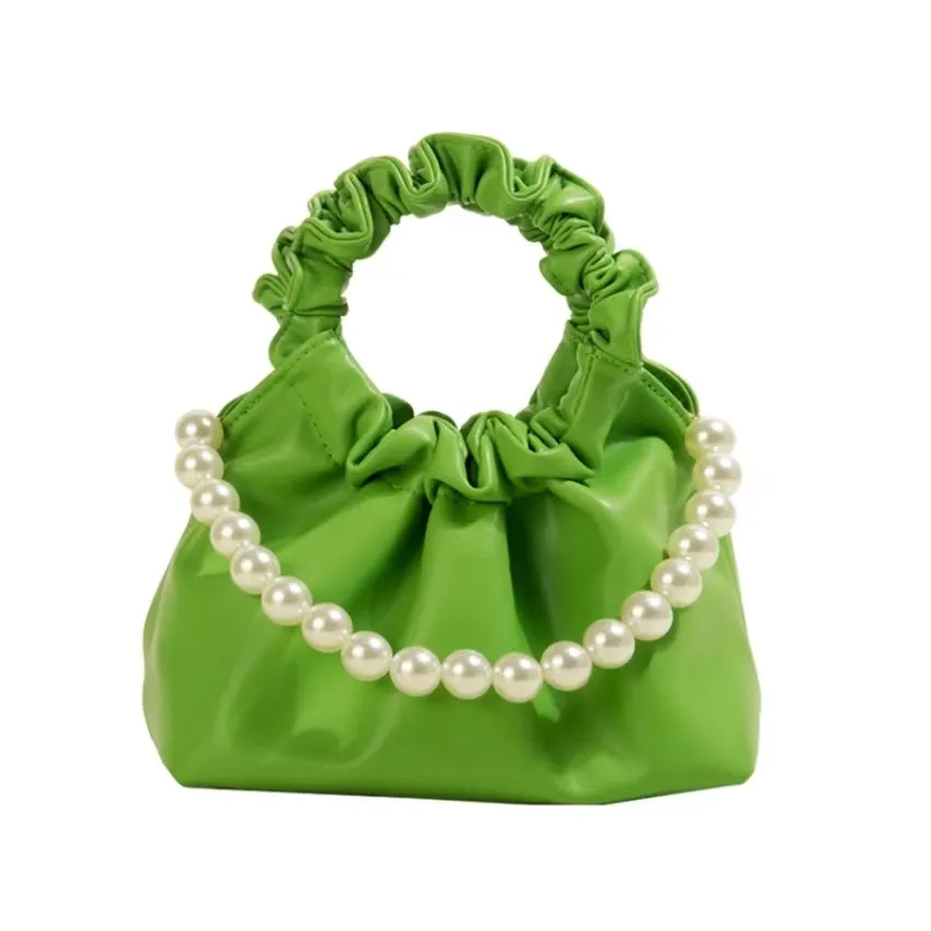 Evening bags women designer bags high sense minority drape cloud handbag pearl fashion chain slant shoulder bag