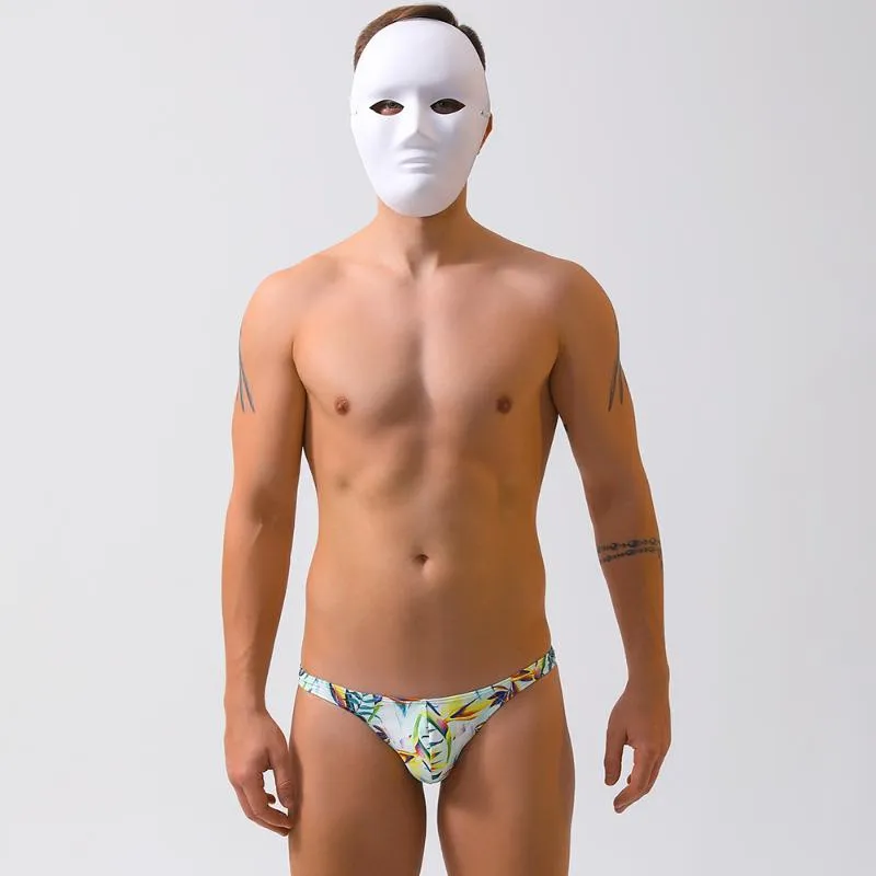 Mens thong hot sale swim trunks