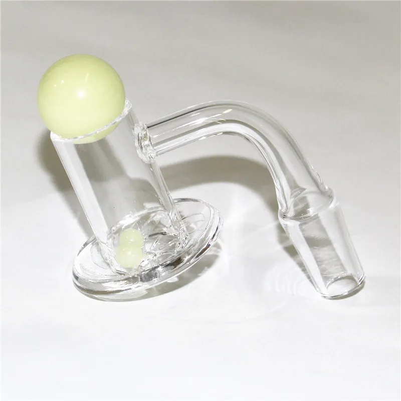 Chiodo Banger al quarzo fumante con tappo in carb in marmo Set di perle Terp 10mm 14mm 18mm Maschio Femmina per Dab Rigs bong per pipa ad acqua