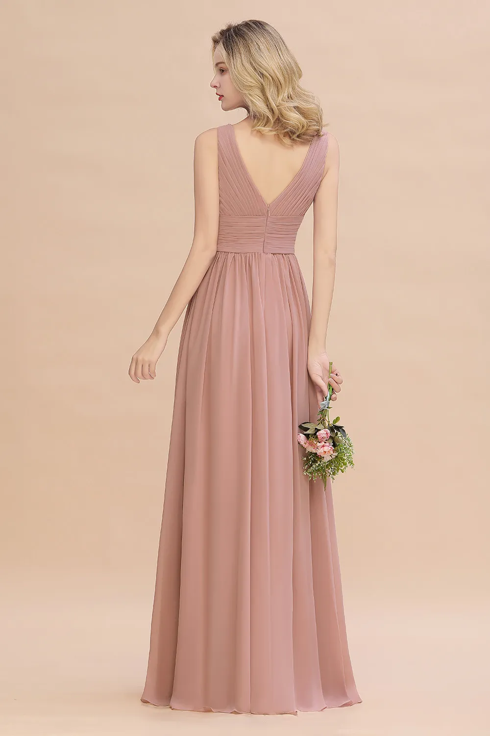 Chiffon Bridesmaid Dress Designer A Line V Neck Gown:... From Babyonline,  $48.68 | DHgate.Com