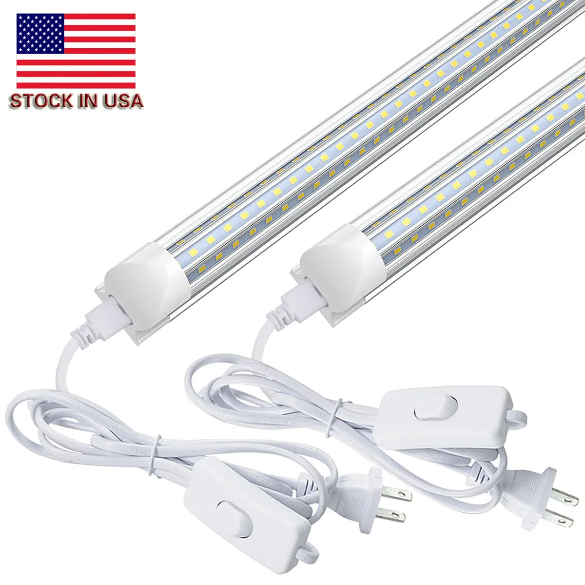 SUNWAY LIGHTING 2FT LED Tubes Shop Light 24W 5000K 6000K Linkable Utility Ceiling Lights 2680LM High Output T8 Integrated LEDs Tube Fixture for Room Garage Workbench