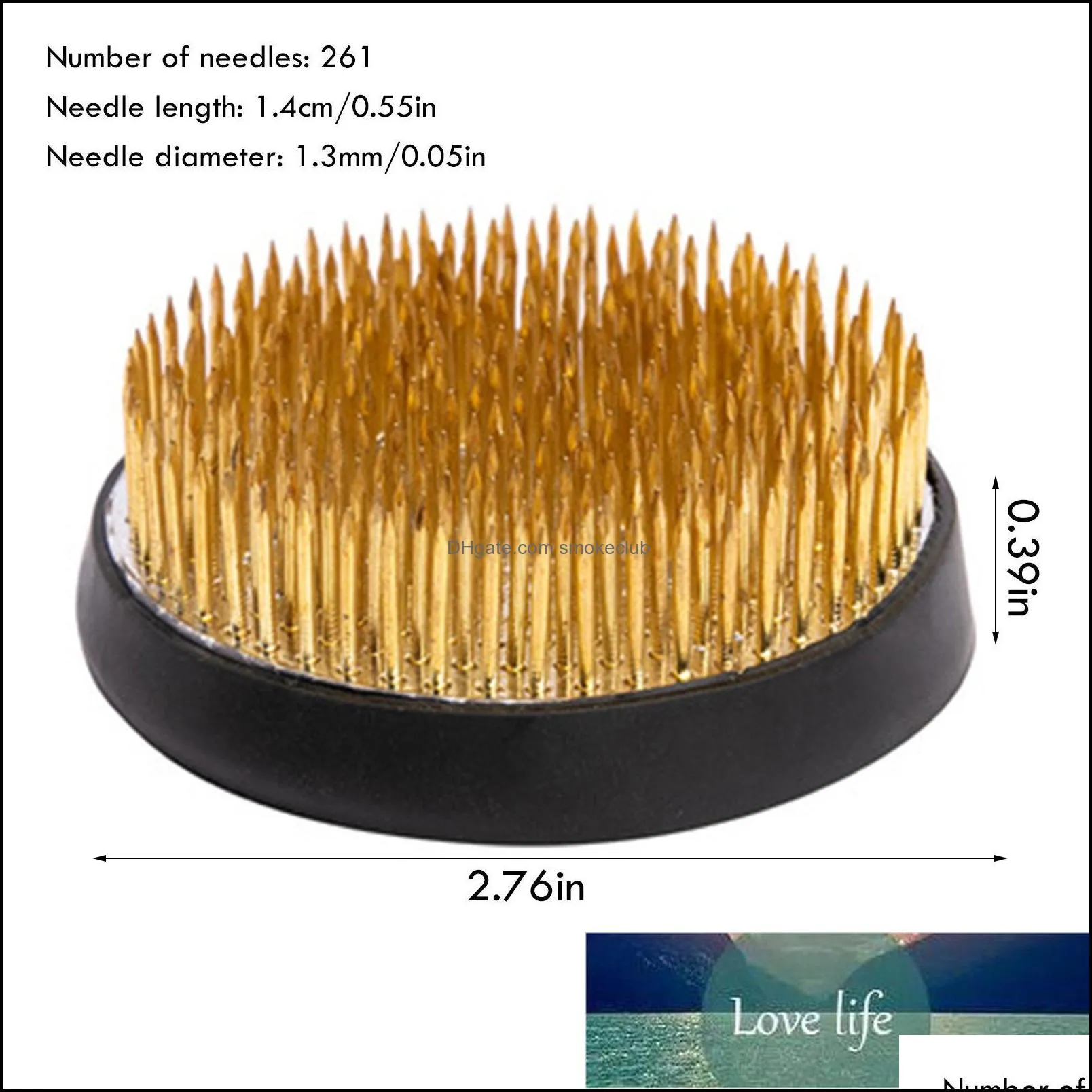 Round copper needle flower arrangement with rubber sleeve Ikebana Flower Arrangement Supplies, Quality Flower Holder Pin Frog Factory price expert design