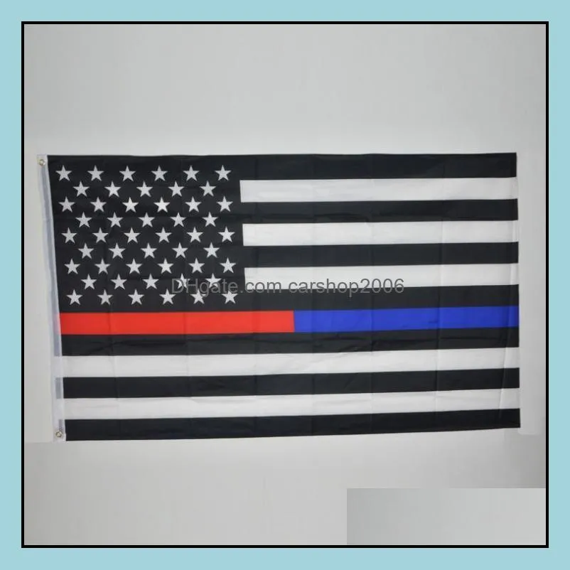 thin blue line police american flag 3 by 5 foot flag with grommets 4 types dhl free blue line usa flags 3 by 5 foot red, white, black