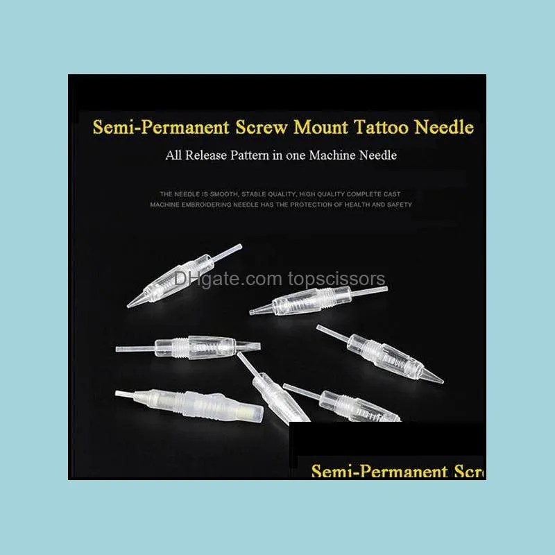 Replacement Screw Needles Cartridge Tips for CHAEMANT 1 Permanent Eyebrow Eyeline Lips Rotary Makeup MTS PMU Tattoo Needle Skin Care
