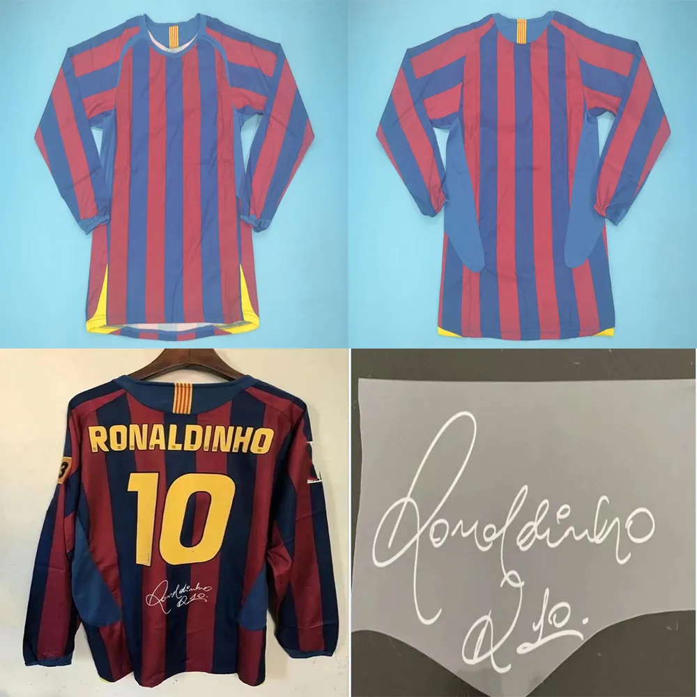 Football Jersey Retro Style Soccer Shirt, Long Sleeve Team Uniform