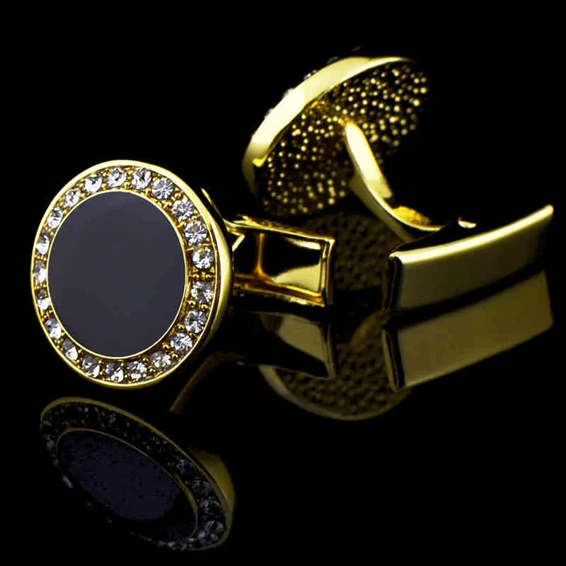 Kflk Jewelry French Sirt Cufflink para masculino Botão de link Botão de ouro macho de alta qualidade Casamento