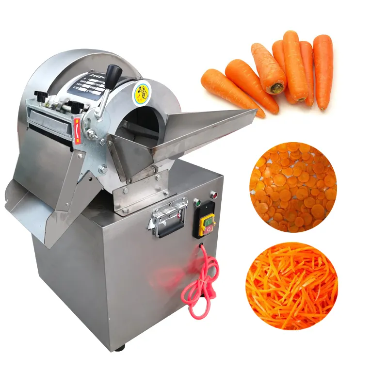 Machine multifonctionnelle de découpe de légumes de fruits pour le tranchage de déchiquetage d'oignon de chou de pomme de terre de radis avec 3 lames