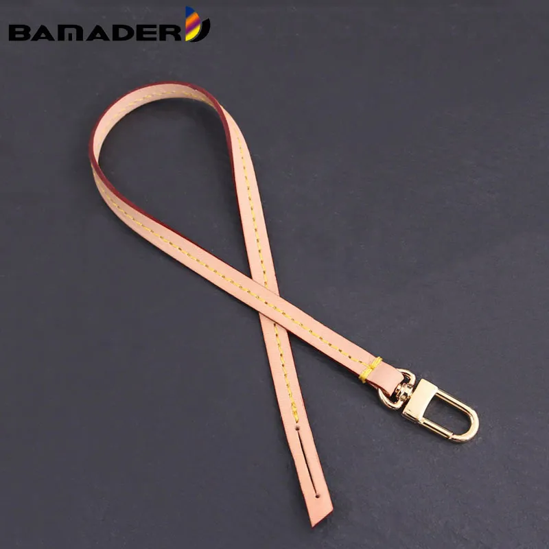 BAMADER 38.5cm Detachable Bag Handle Replacement Bag Strap Genuine Leather Shoulder Strap Bag Part & Accessories Fashion Strap 220325