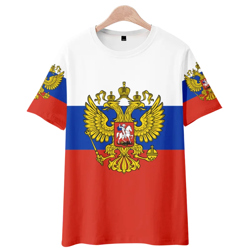 Erkek Tişörtleri Rus Bayrak Tişörtleri Erkekler Rusya T-Shirt Fitness Ayı 3d Anime Tshirts Seksi Erkek Gömlek Günlük Üstler Erkek Giyim Yaz
