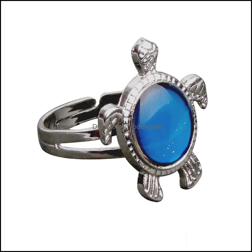 turtle mood ring change color ring adjustable color changes to the temperature of your blood