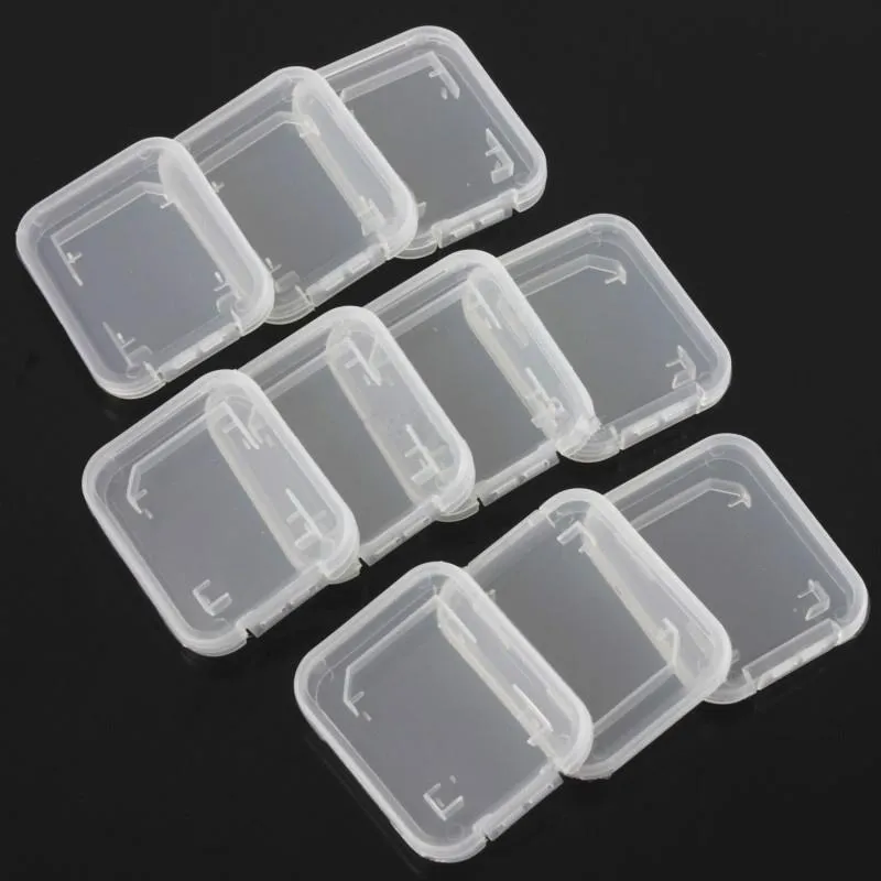 Memory SD Card T-Flash Packing Case Storage Transparent plastic Retail Package Box