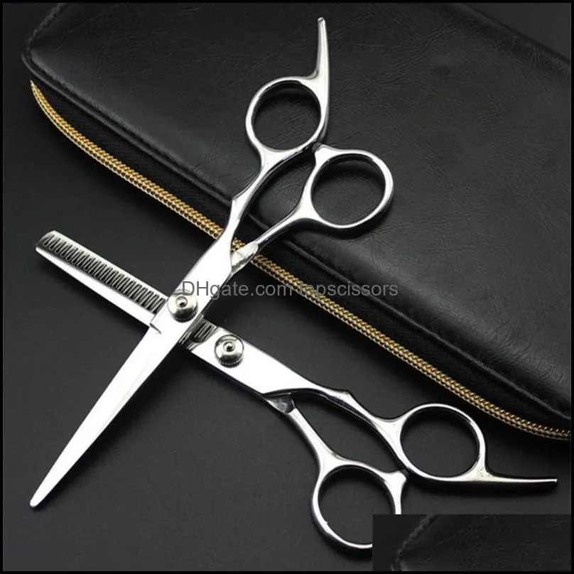 Hair Scissors Portable Stainless Steel Hairdressing Cutting Thinning Shears