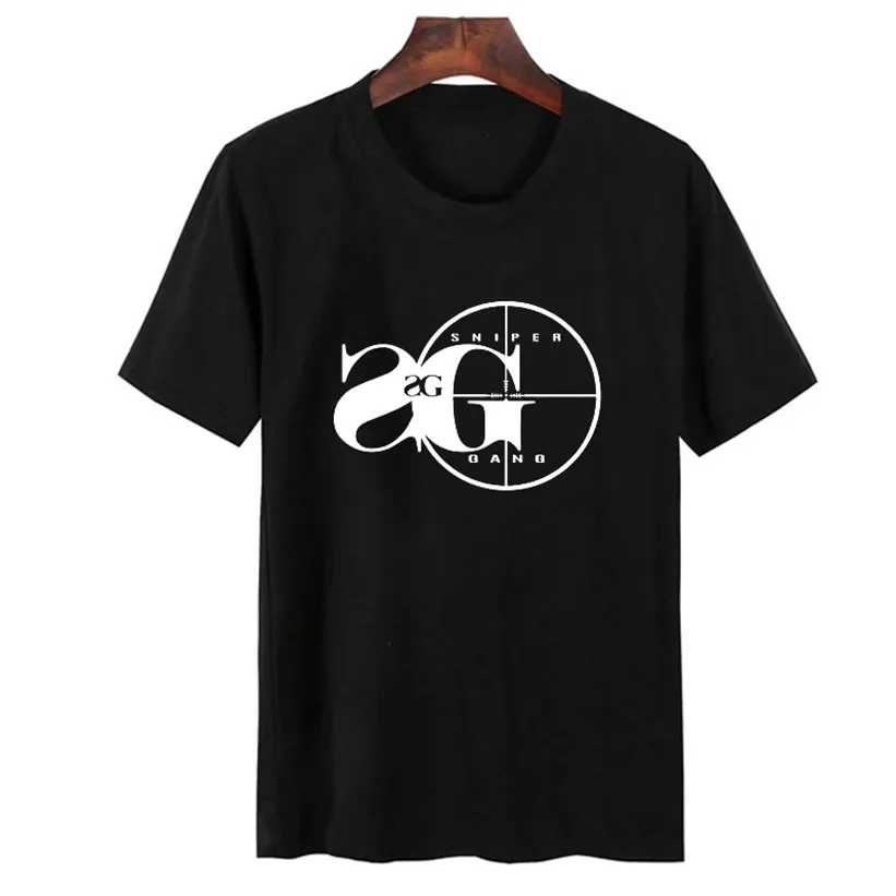 Sniper Gang T Shirt Men Hip Hop Lil Black Tee Shirts Unisex Summer Cotton Short Sleeve O Neck T-shirt Mens Tops Clothes 220429