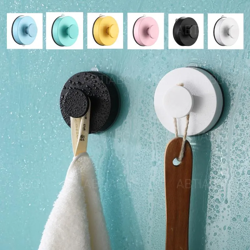 Ganchos rieles 1/2/4 Uds ventosa al vacío sin perforaciones gancho con ventosa para baño colgador de pared vidrio cocina baño para toalla ganchos para bolsos