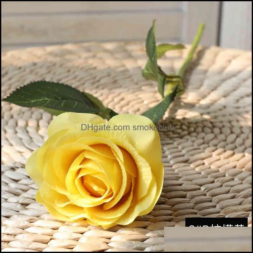 5Pcs 45cm Artificial Flowers Bouquet Beautiful Silk Roses Wedding Home Table Decor Arrange Fake Plants Valentine`s Day Present