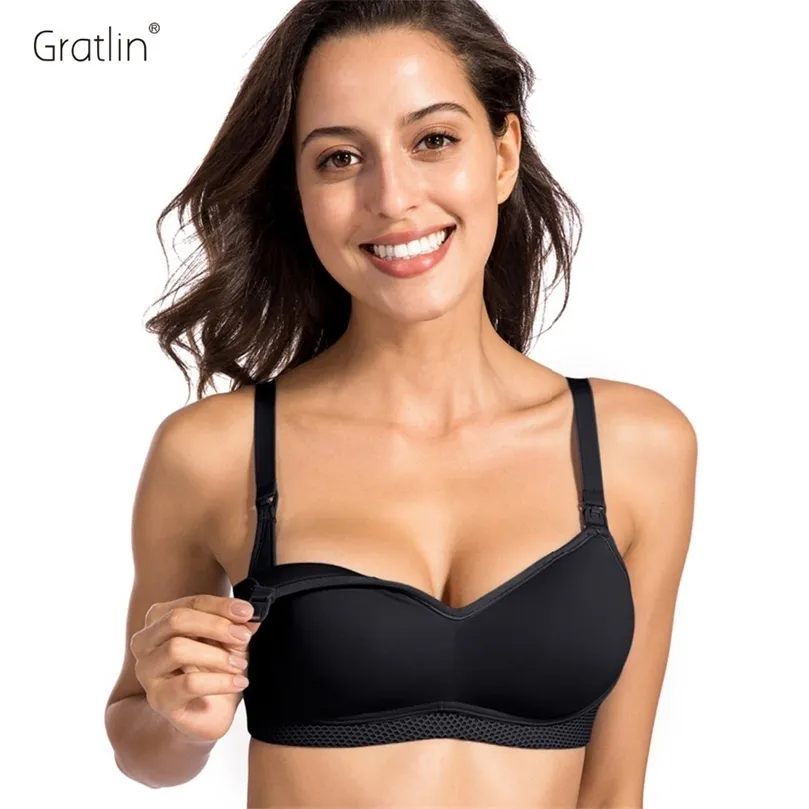 Couverture complète des femmes Bridi de maternité infirmière avec câble infirmière avec un soutien-gorge 32-40 B C D DD 210318