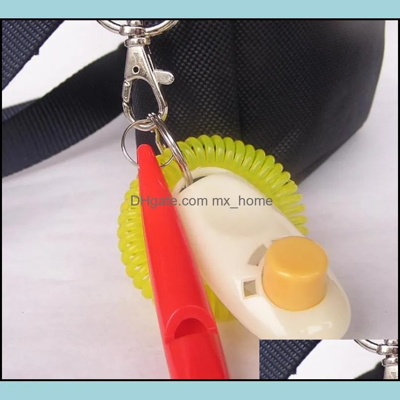 Pet Training Tool Remote Portable Animal Dog Button Clicker Sound Trainer Control Wrist Band Accessory