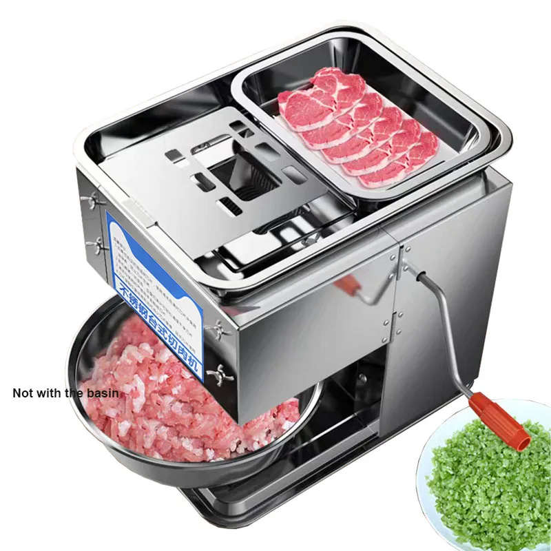 BEIJAMEI 850W Kommerzieller Fleischschneider Slicer Home Elektrische Shred Slice Diced Dicing Fleischmaschine Gemüse Lebensmittel Schneiden