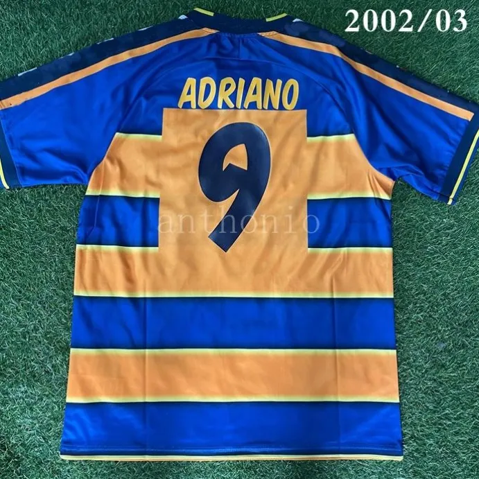 1998 1999 PARMAS RETRO SOCCER JERSEYS CRESPO ADRIANO BUFFON THURAM Thailand SHIRT Quality 2002 2003 vintage MAGLIA kits men Maillots de football jersey