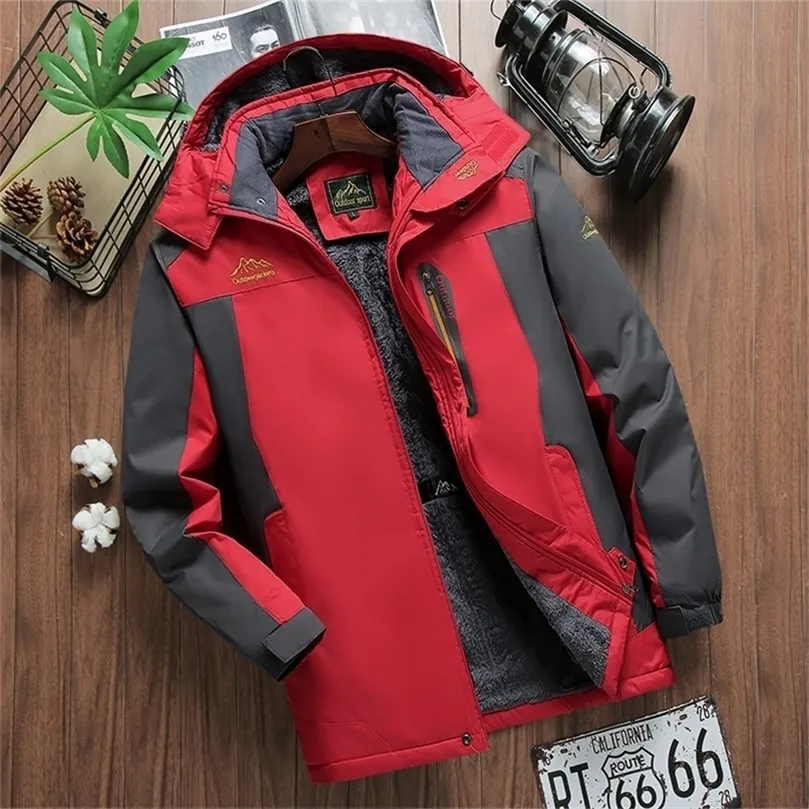 Men Softshell Outdoor Jacket Men Multifunctionele winddichte waterdichte jas mannelijke winter zeilen mountainhiking outdarnen 201218