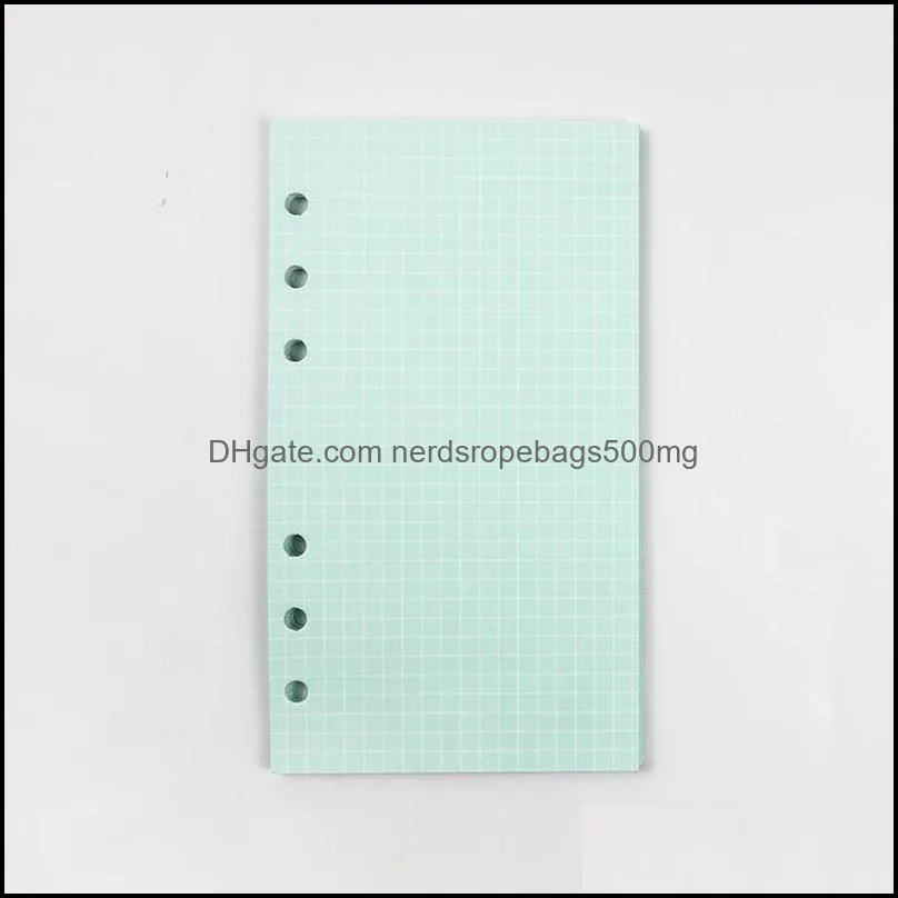 A6 Six-hole loose-leaf notebook Products core 5-color multi-choice custom replacement page Handbook with colored inner pages A07 136