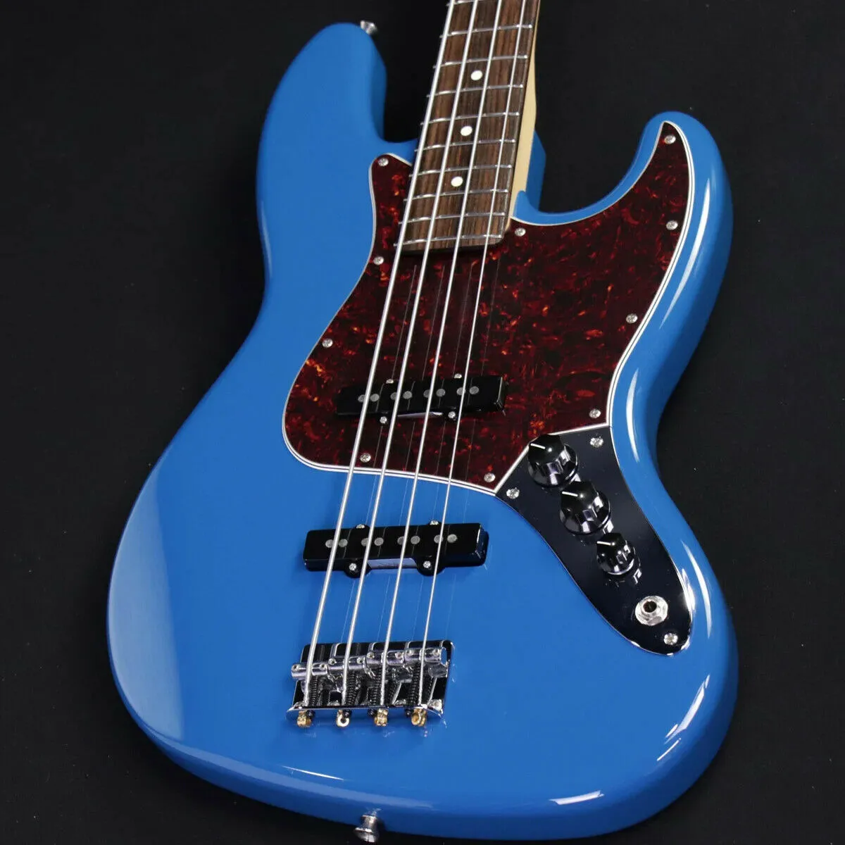 Chitarra elettrica Hybrid Jazz Bass Forest Blue