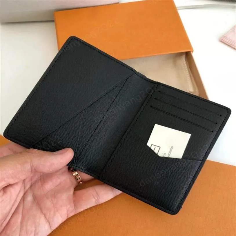 TOP QUALIDADE 6 CORRO CORA GELUINA CARTￃO DE CARTￃO DE LUZURYS Designer Wallet Men Hotors Freiahion Coin Black LA264J