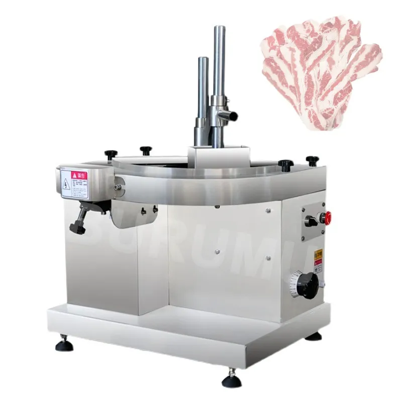 2022 Efficient Beef Roll Cutting Machine Commercial Lamb Roll Maker Adjustable Thickness