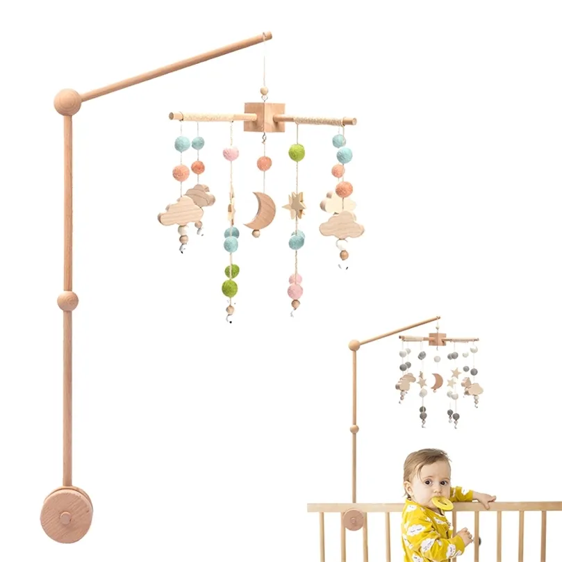 Baby Rasseln Krippe Mobiles Spielzeug Halter Drehbare Mobile Bett Glocke Spieluhr Projektion 012 Monate geboren Säugling Baby Spielzeug Geschenke 220531