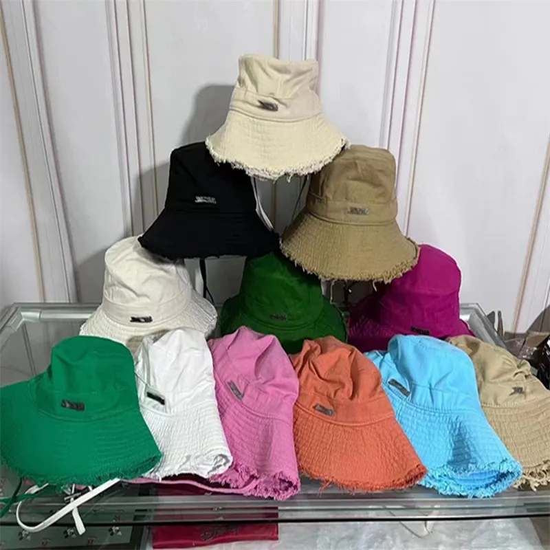 Cappello da pescatore da spiaggia Designer Berretto da uomo Berretto da donna Cappelli a tesa larga da donna Casual Puro cotone Lettera Fashion Sandy Beach Sun Caps Hawaii