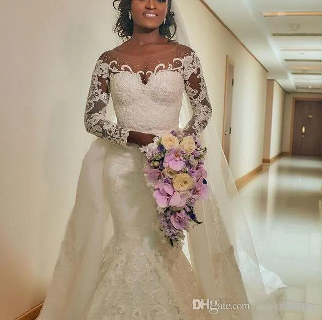 Modest trumpet outlet wedding dresses