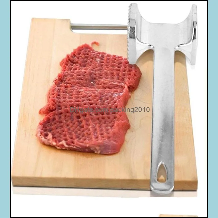 Metal Aluminum Meat Hammer Tenderizer Steak Beef Pork Chicken Mallet Kitchen Tool High Quality 6jh C R