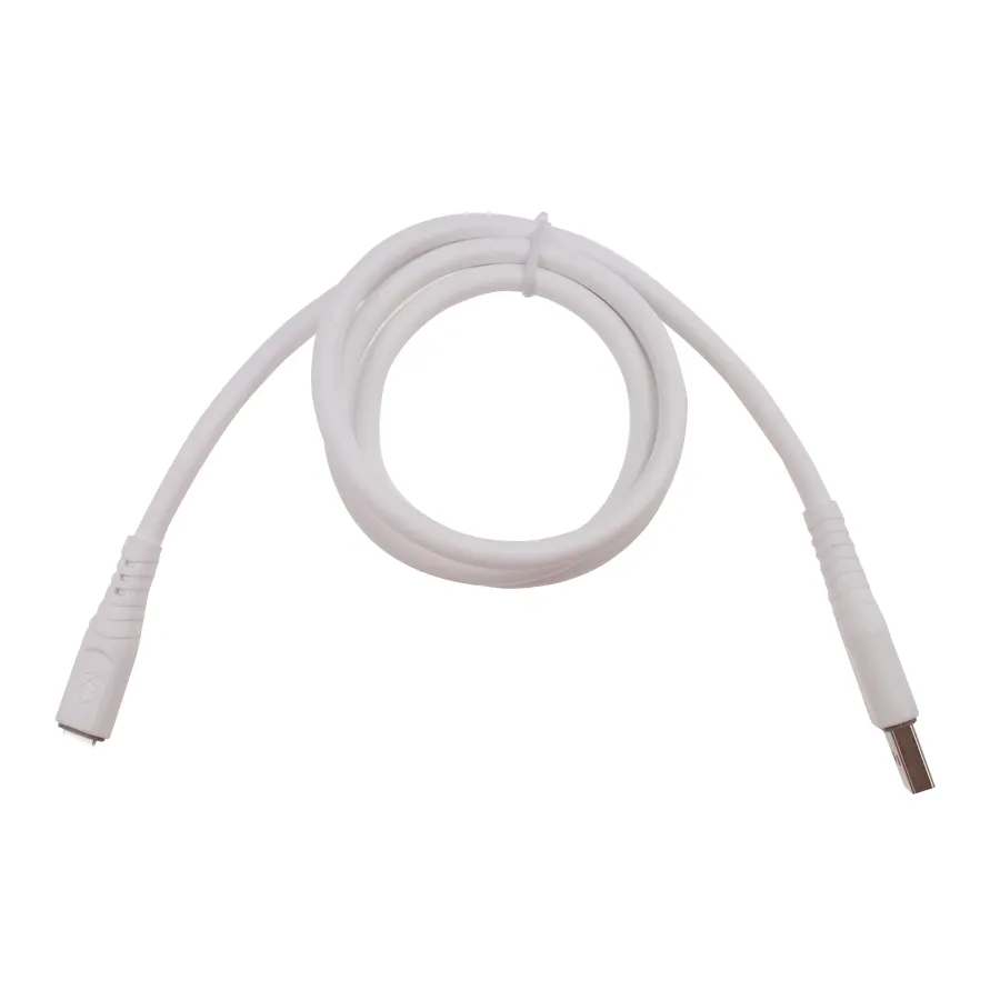 Câble Data USB Type C - 1m, Embout long de 8mm - Blanc (En Vrac)