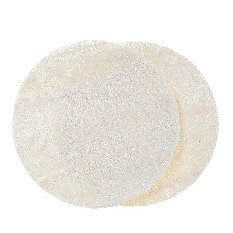 Natural Loofah Facial Pads Loofah Disc Makeup Remove Exfoliating Face Loofah Pad Small Size Luffa Loofa DH8889