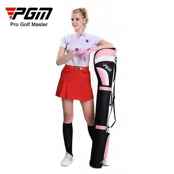 PGM Golf Bag Women's Bag Golf Bag Golf Gun Bag يمكن أن تعقد أكياس النادي 6-7