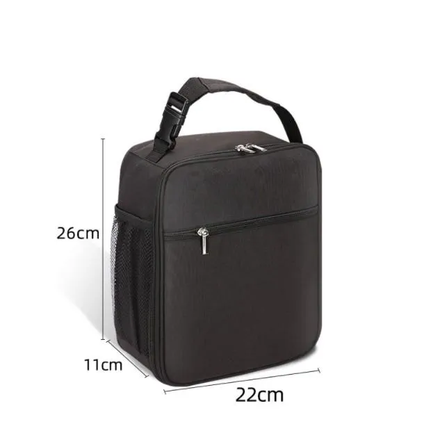 Insulated Lunch Bag Box Leakproof Portable with Removable Shoulder Strap for Office School Camping Hiking Outdoor Beach Picnic